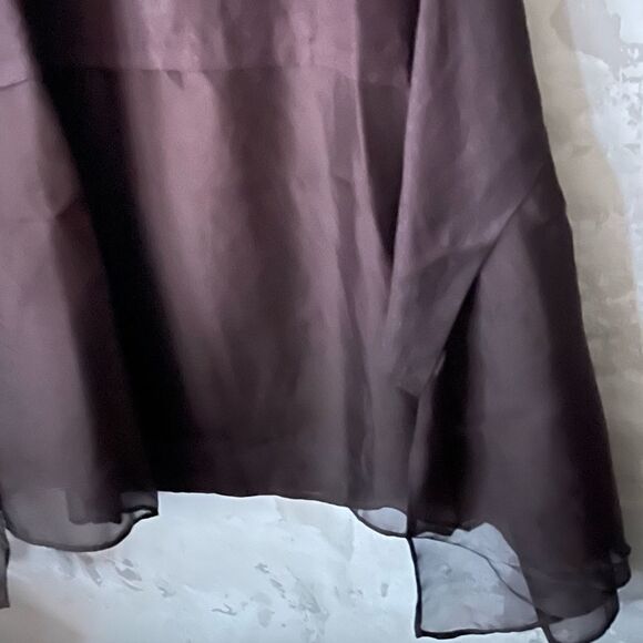 Estelle Linen Blend Swing Dress Australian designer Chocolate Mocha Mousse NWT - Picture 16 of 17